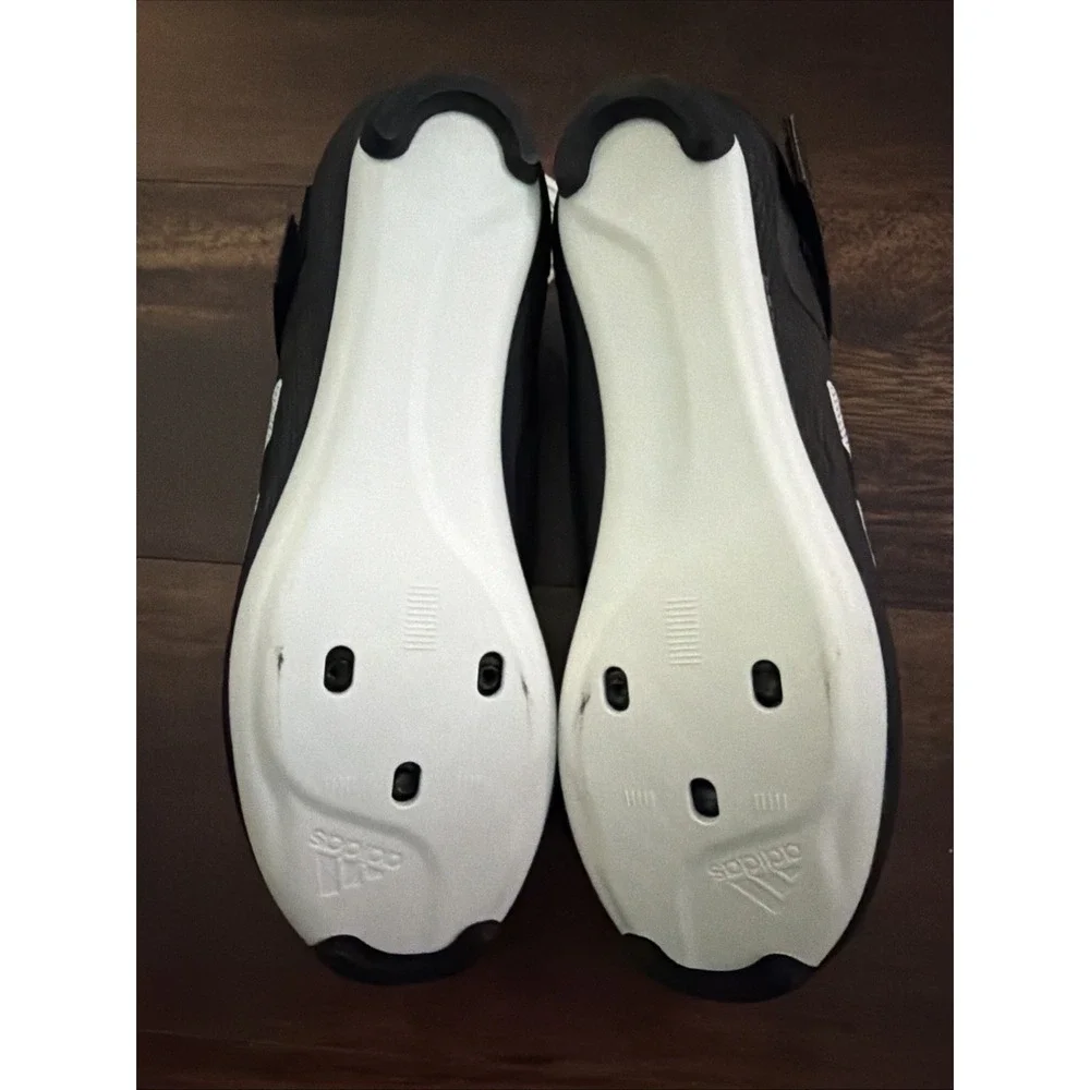 New Adidas Mens The Indoor Cycling Shoes Size 6.5 Black White